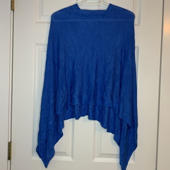 Lexi York 100% Bamboo Shawl Cape Scarf Blue Women’s One Size Eco Friendly Soft - Picture 3 of 10